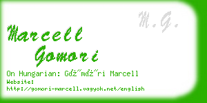 marcell gomori business card